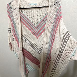 Stripped Knitted Cardigan- L/XL
